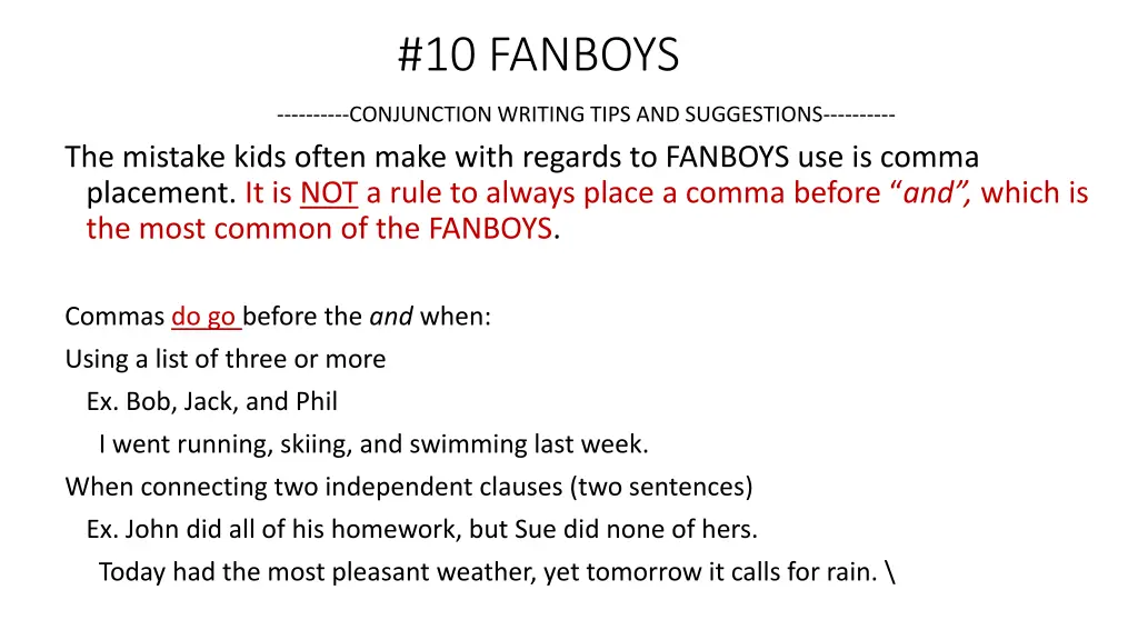 10 fanboys