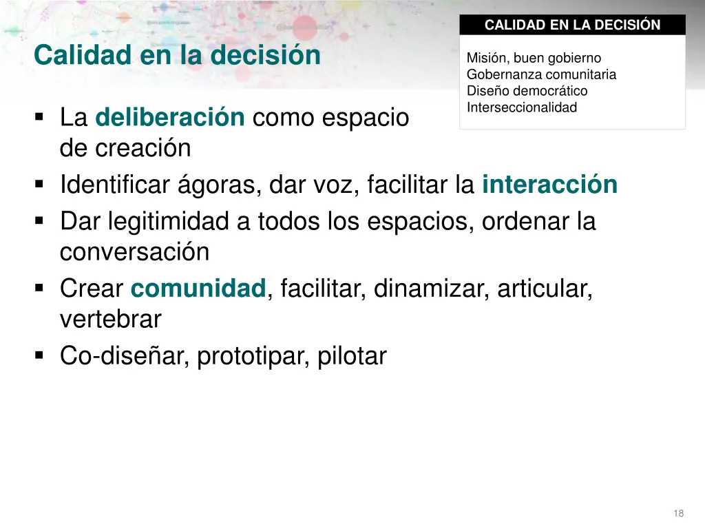 calidad en la decisi n
