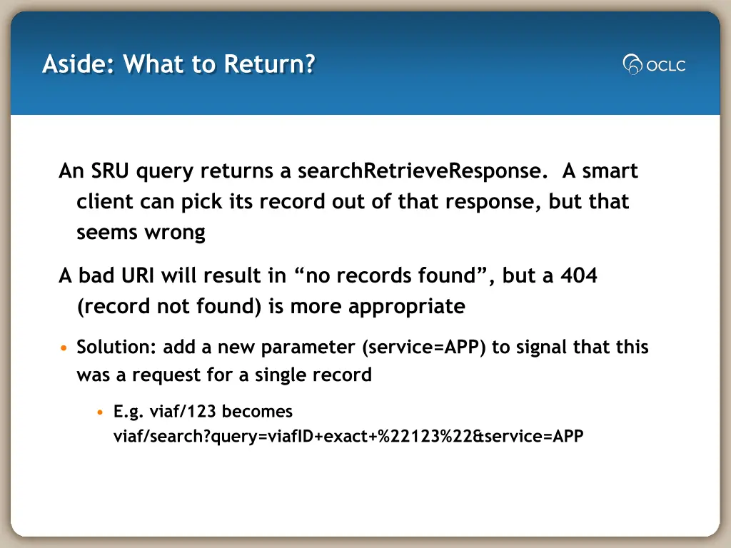 aside what to return