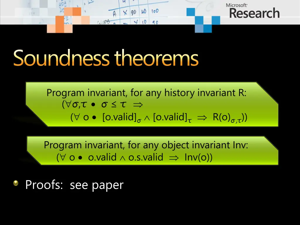 soundness theorems