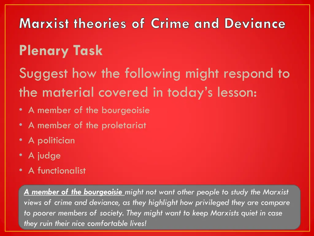 marxist theories of crime and deviance 3
