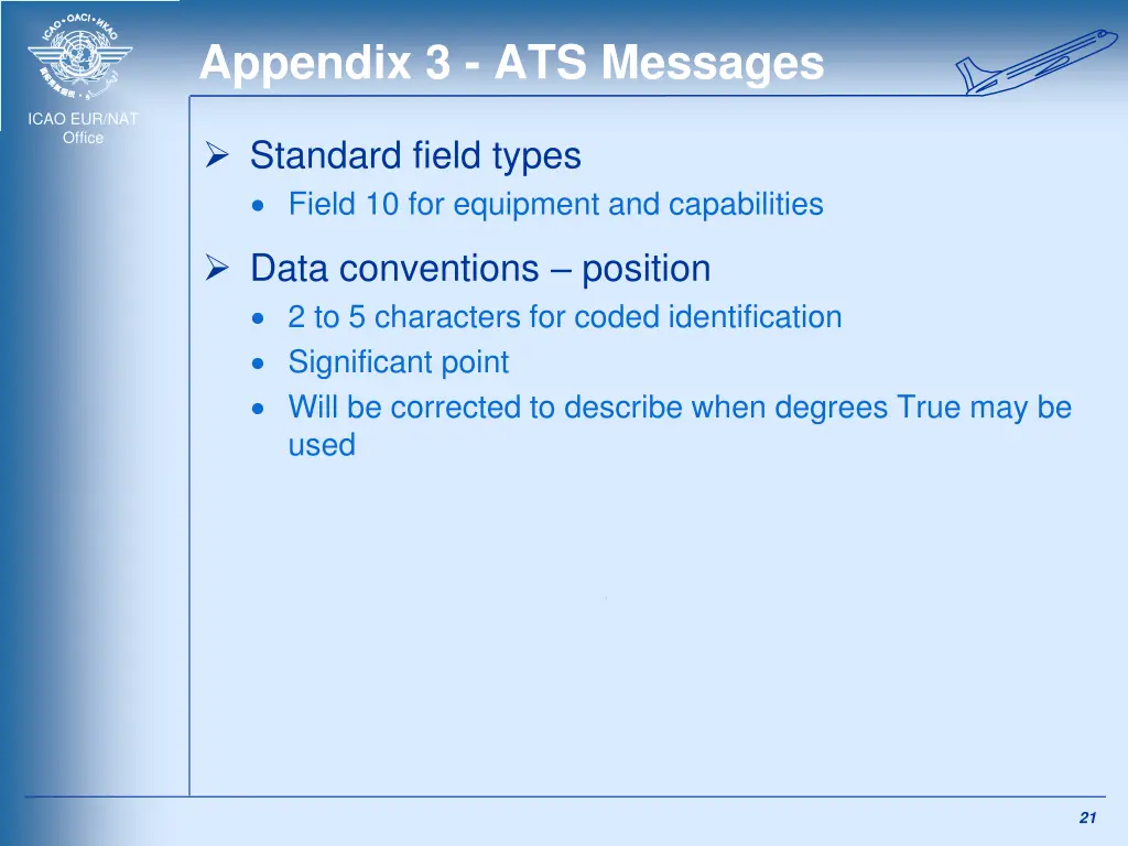 appendix 3 ats messages