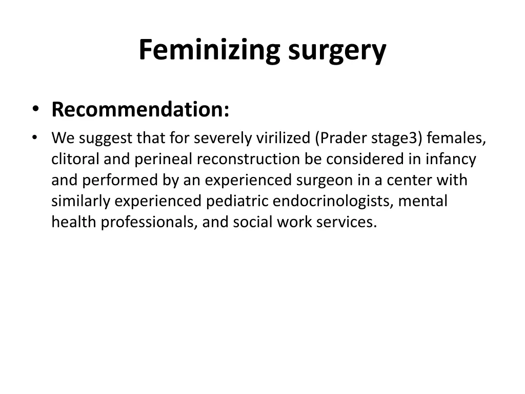 feminizing surgery