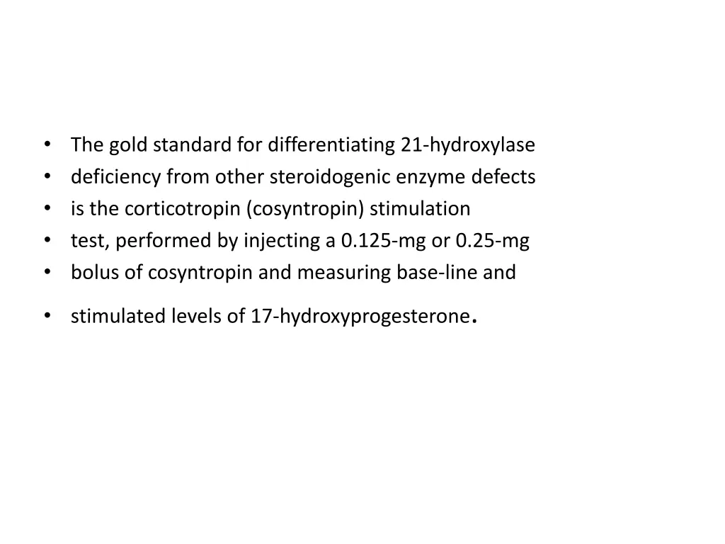 the gold standard for differentiating