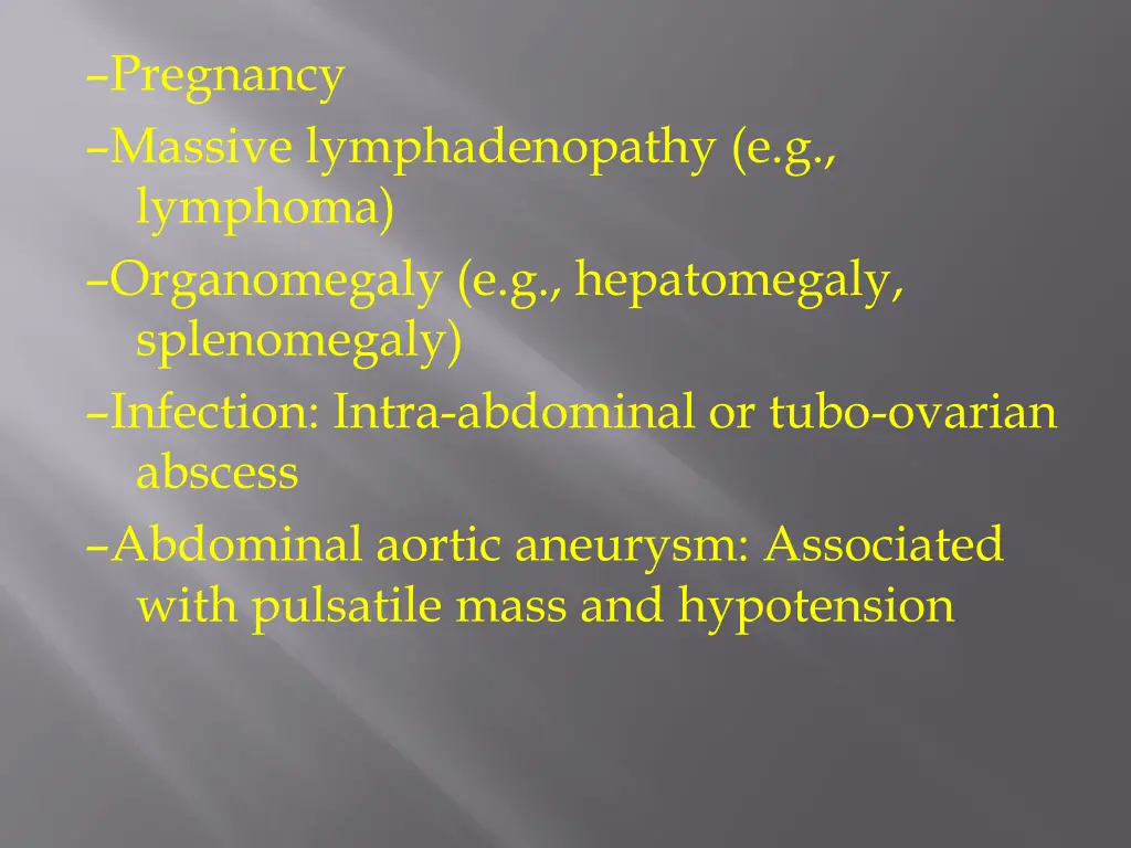 pregnancy massive lymphadenopathy e g lymphoma