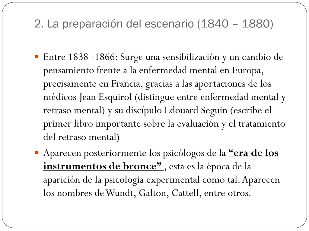 2 la preparaci n del escenario 1840 1880