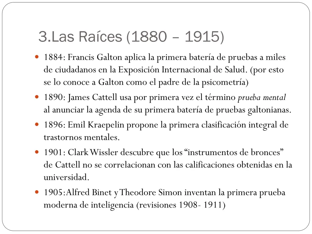 3 las ra ces 1880 1915