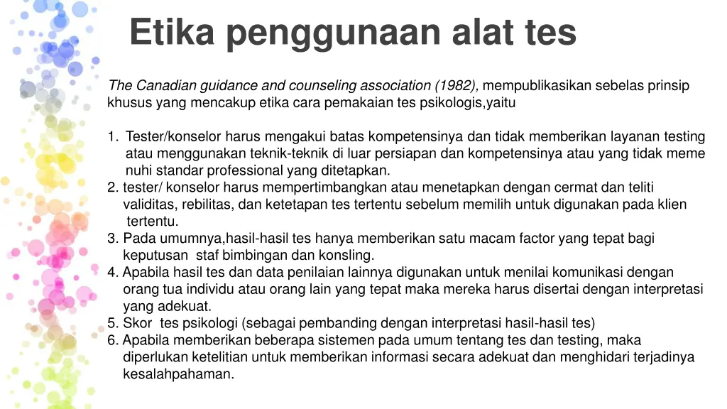 etika penggunaan alat tes 1