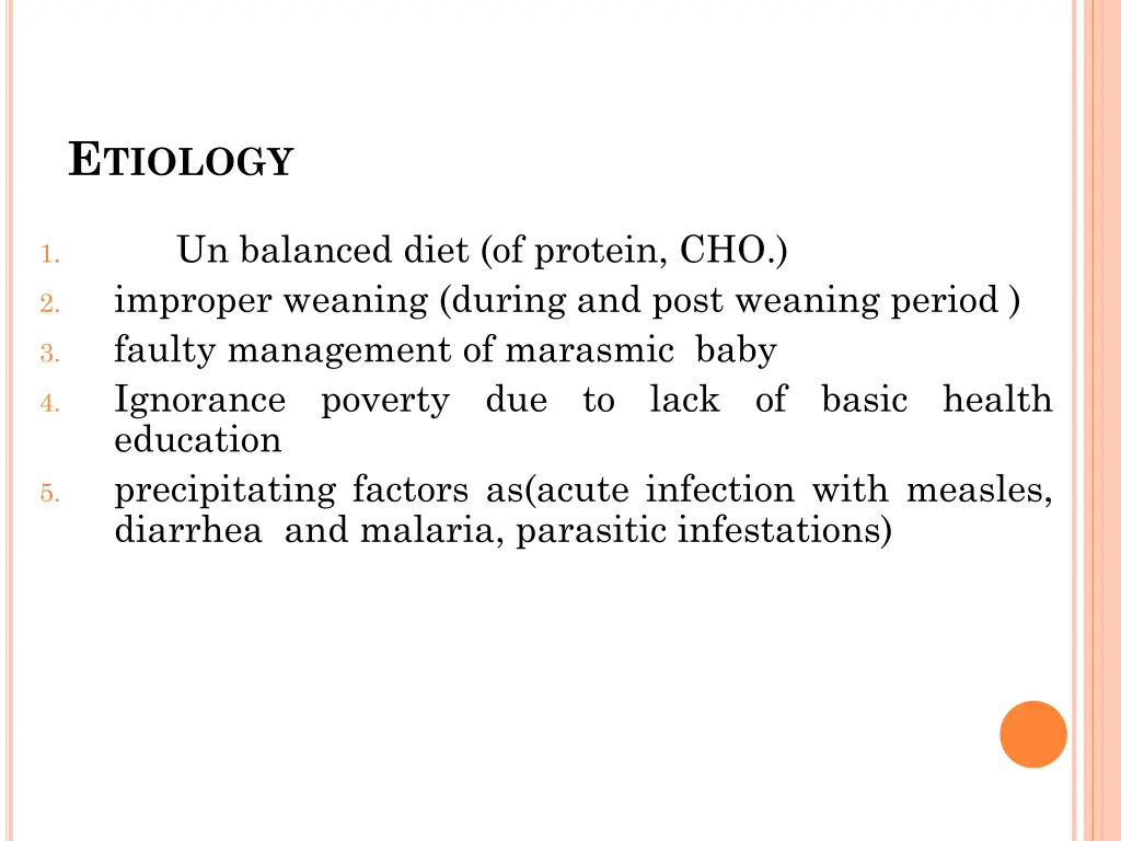 e tiology 1