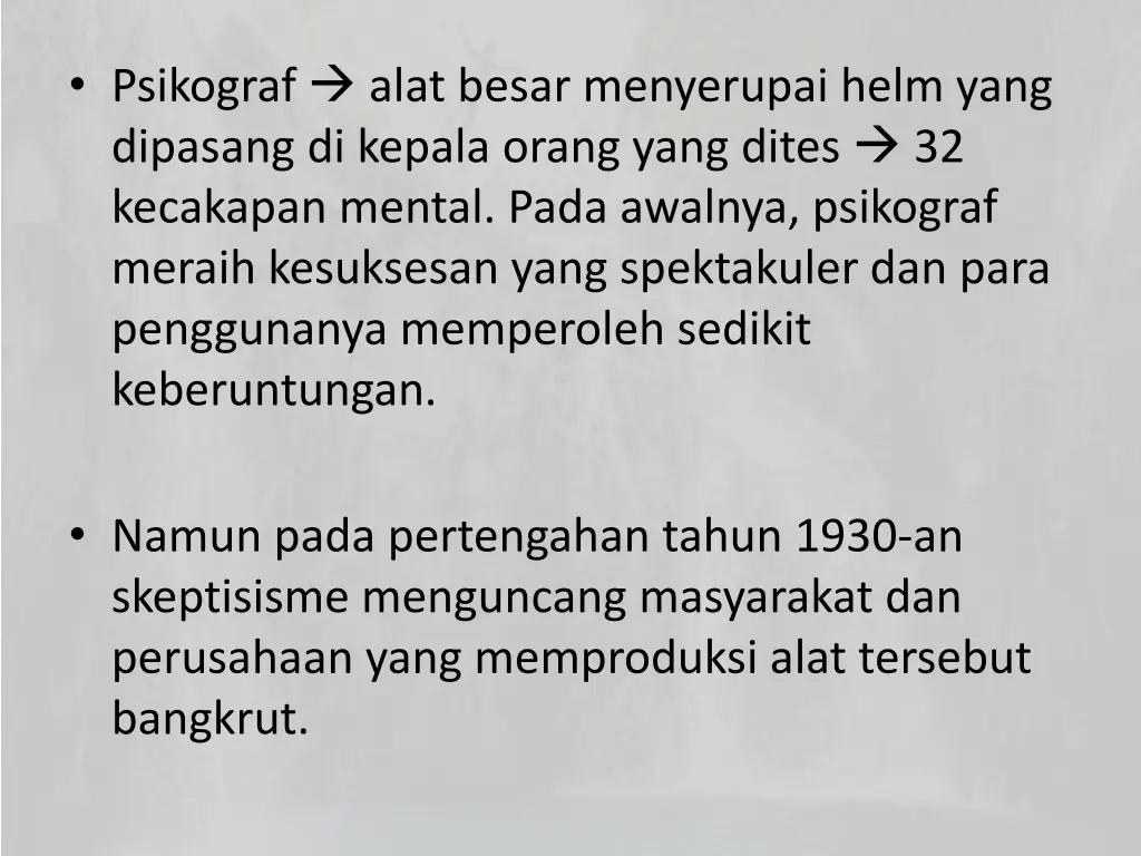 psikograf alat besar menyerupai helm yang
