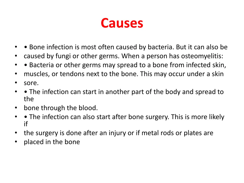 causes
