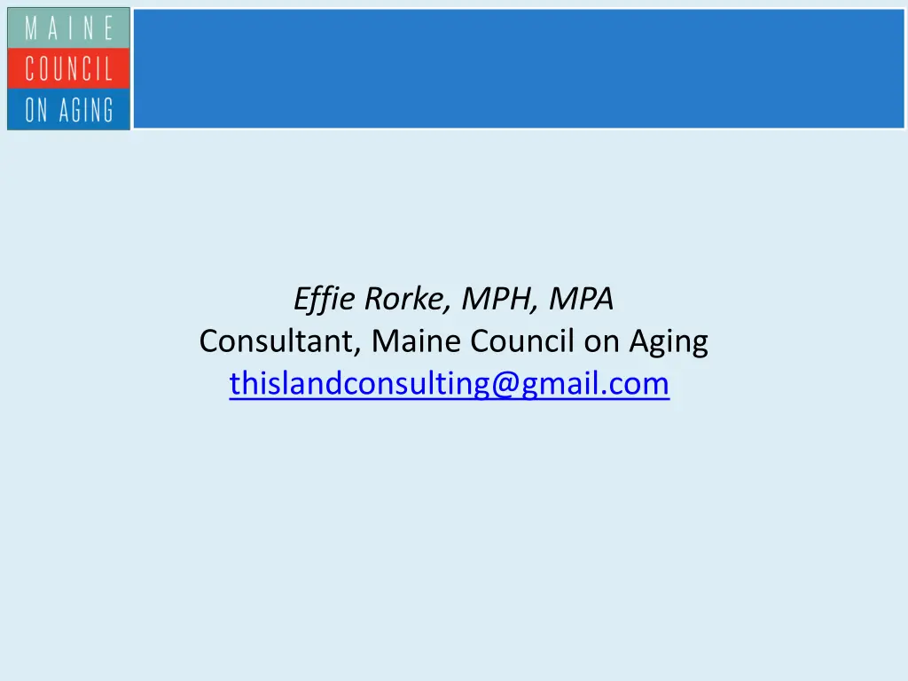effie rorke mph mpa consultant maine council