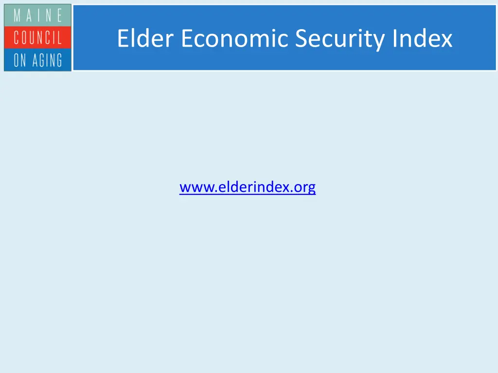 elder economic security index