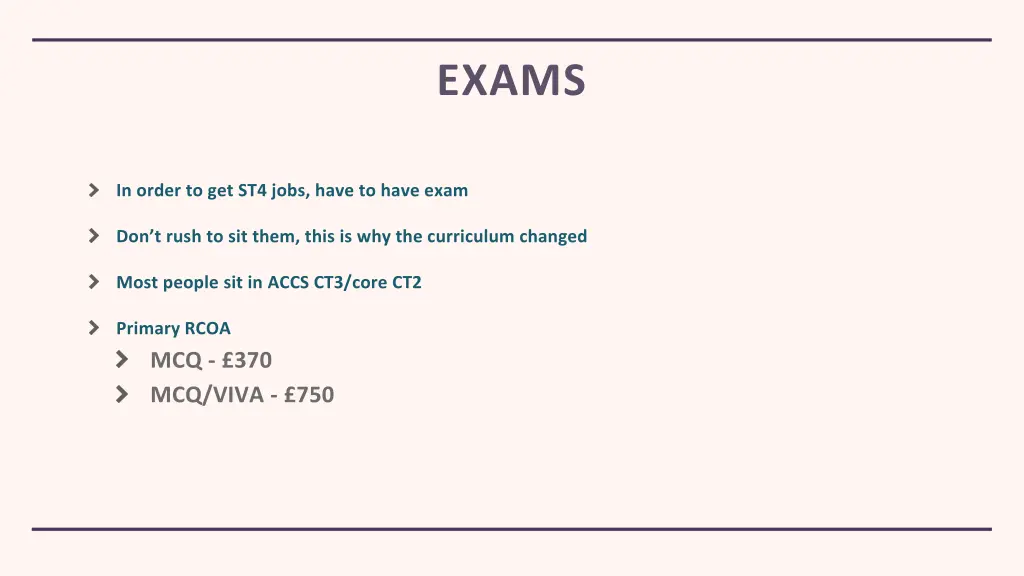 exams