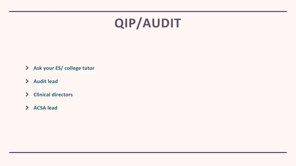 qip audit