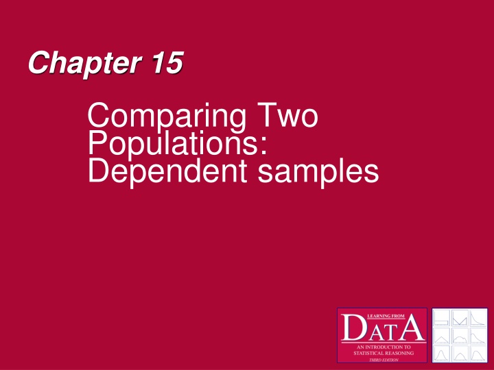 chapter 15 comparing two populations dependent