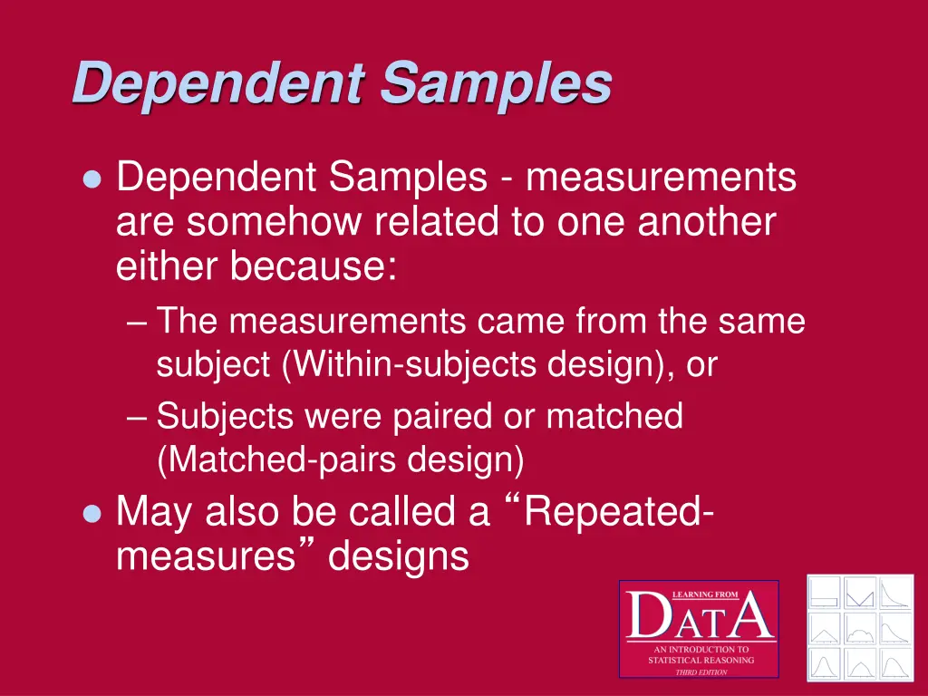 dependent samples