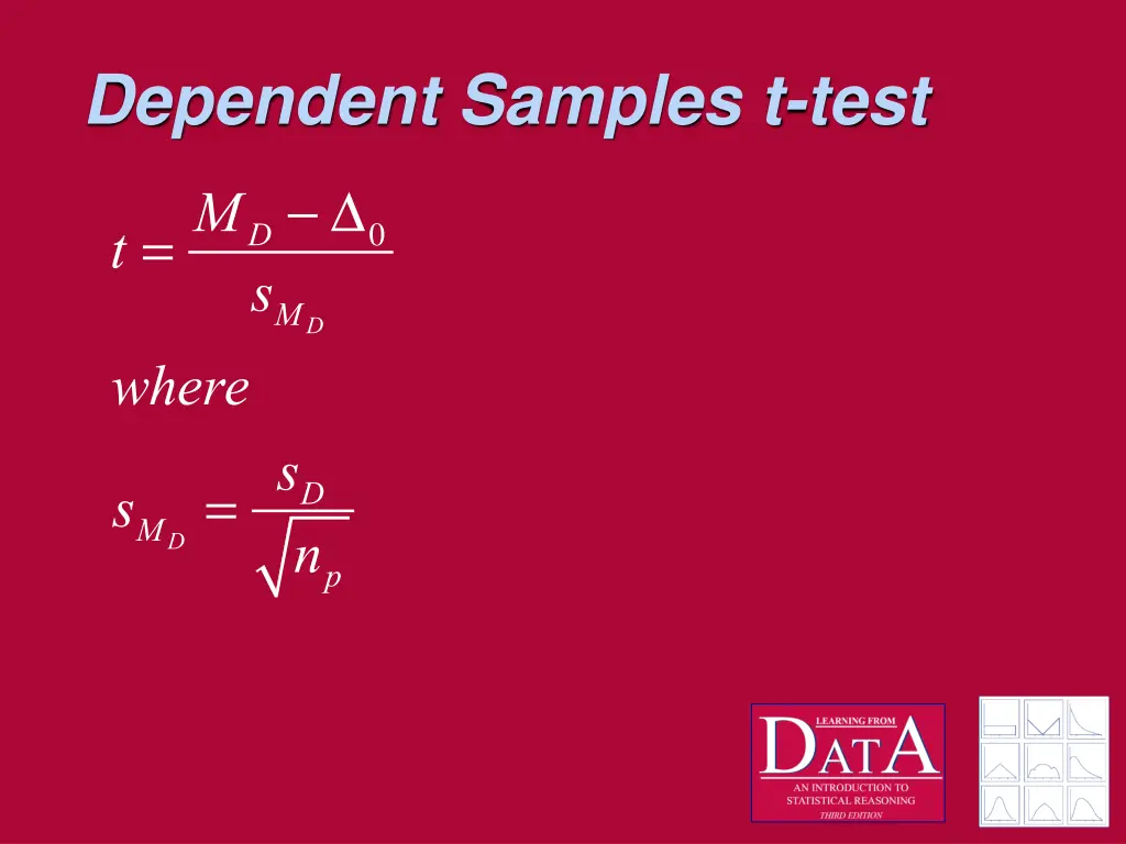 dependent samples t test 1