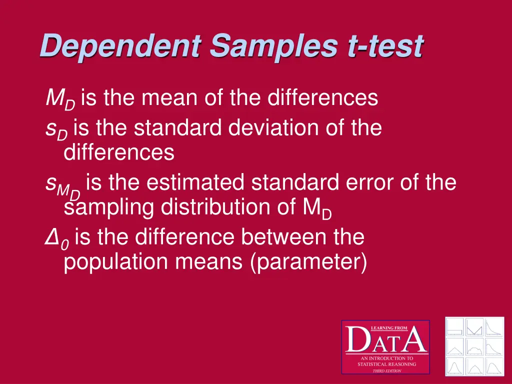 dependent samples t test 2