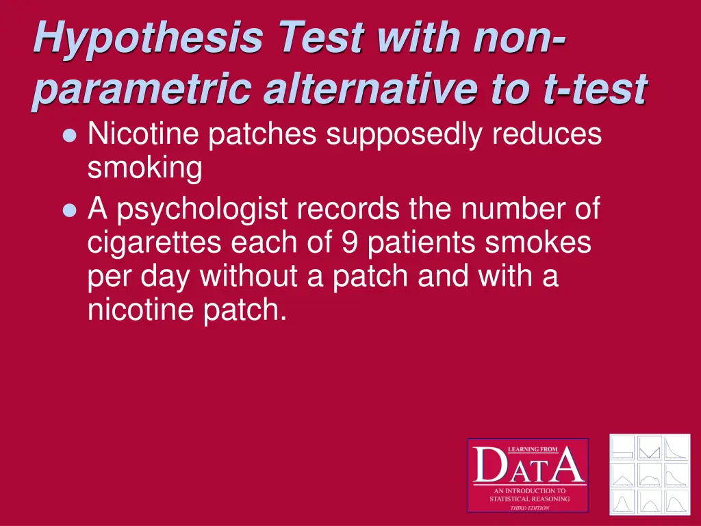 hypothesis test with non parametric alternative