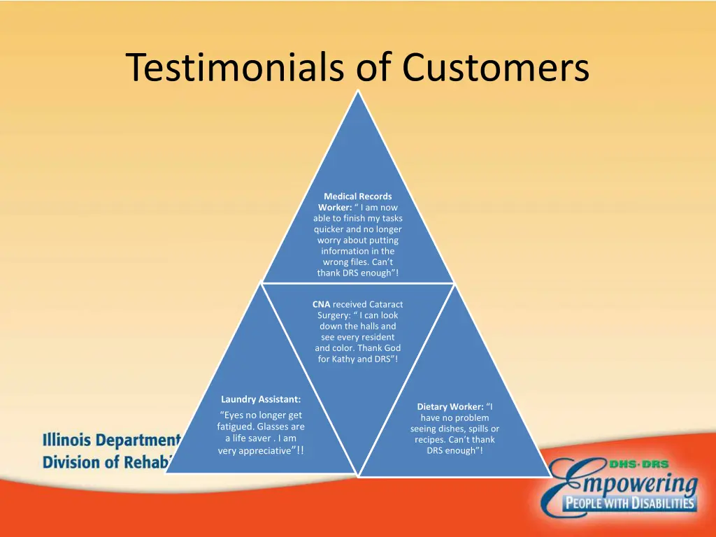 testimonials of customers