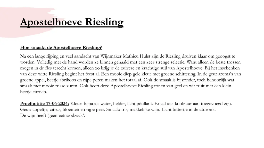 apostelhoeve riesling