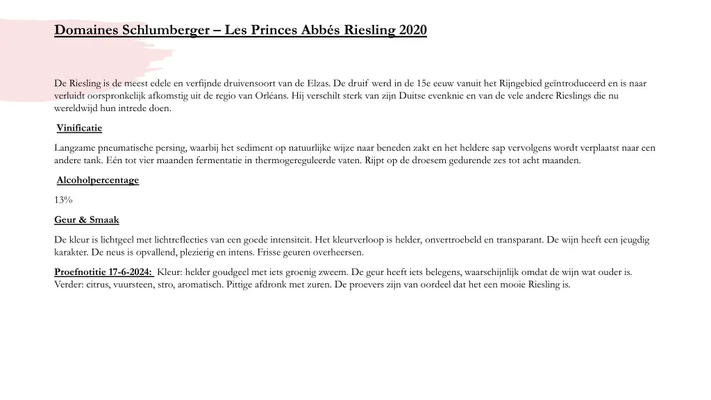 domaines schlumberger les princes abb s riesling