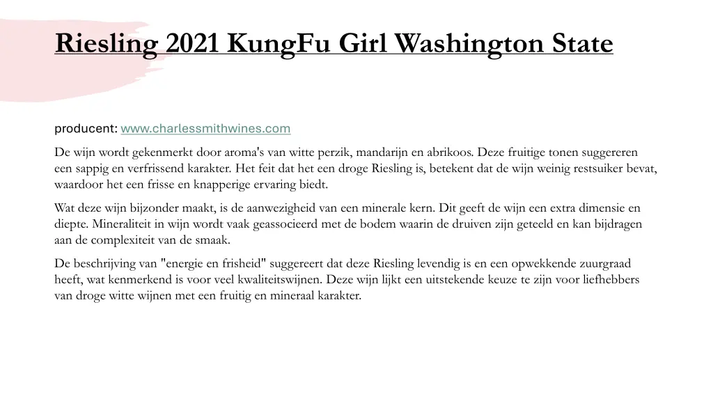 riesling 2021 kungfu girl washington state