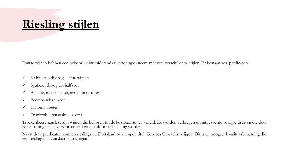 riesling stijlen