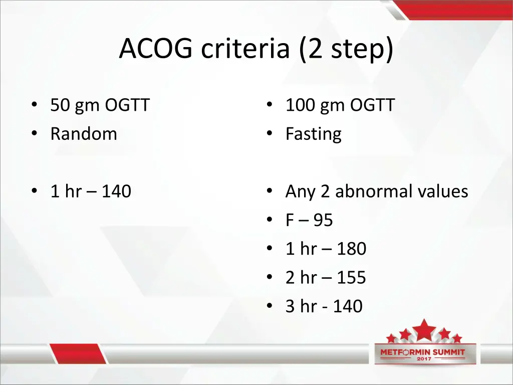 acog criteria 2 step