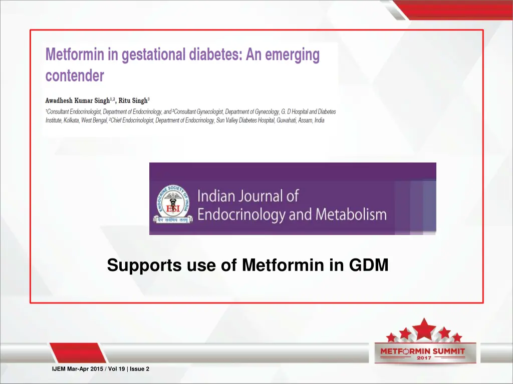 supports use of metformin in gdm