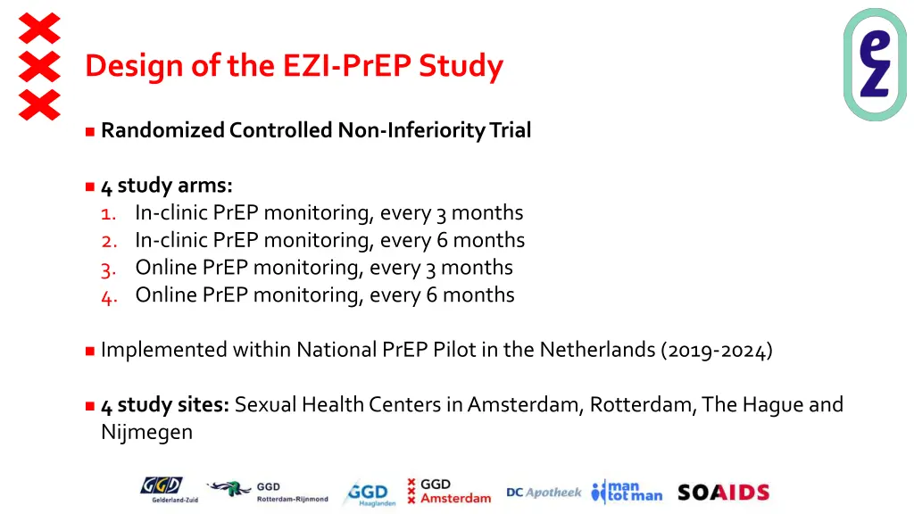 design of the ezi prep study