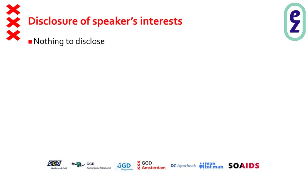 disclosure of speaker s interests