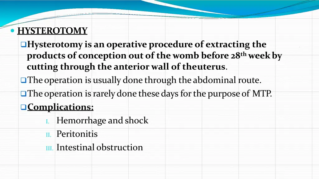 hysterotomy