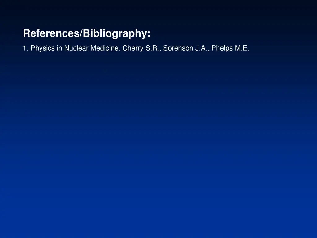 references bibliography