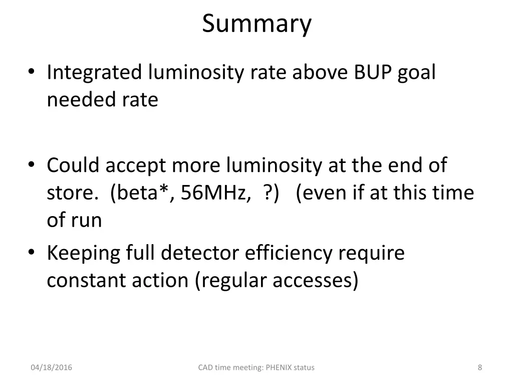 summary