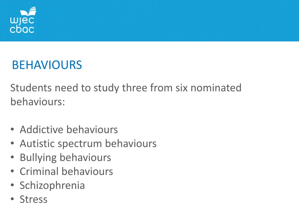 behaviours