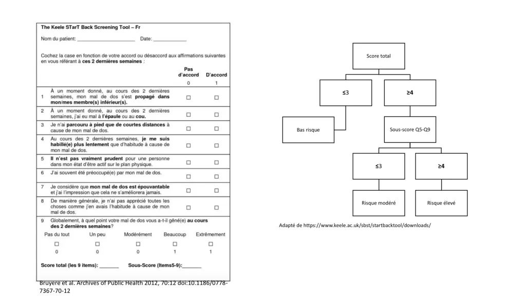 bruyere et al archives of public health 2012