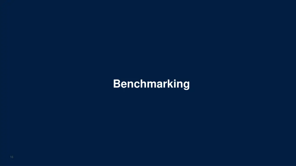 benchmarking