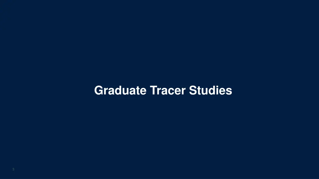 graduate tracer studies
