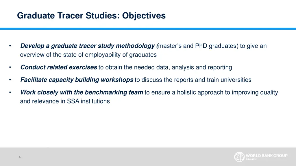 graduate tracer studies objectives
