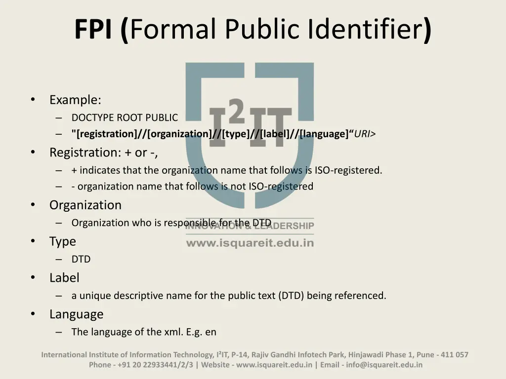 fpi formal public identifier 1