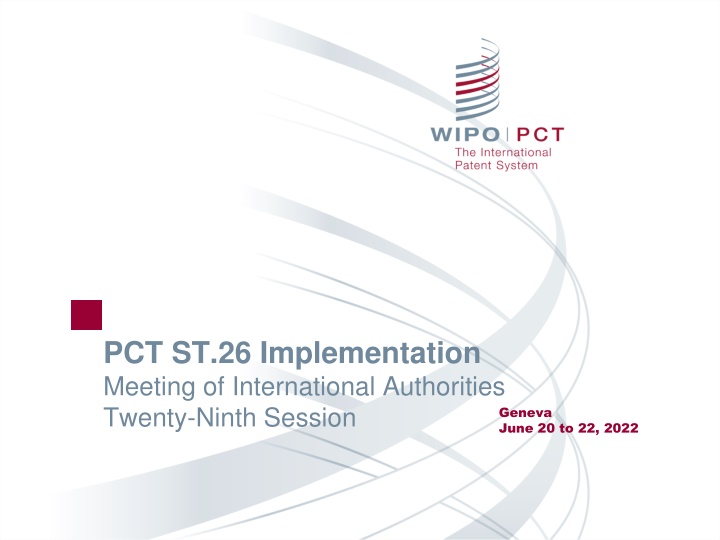 pct st 26 implementation meeting of international