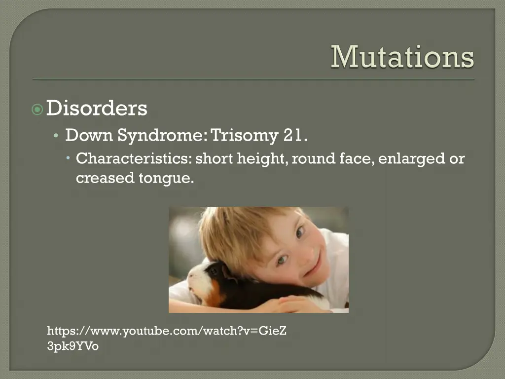 disorders down syndrome trisomy