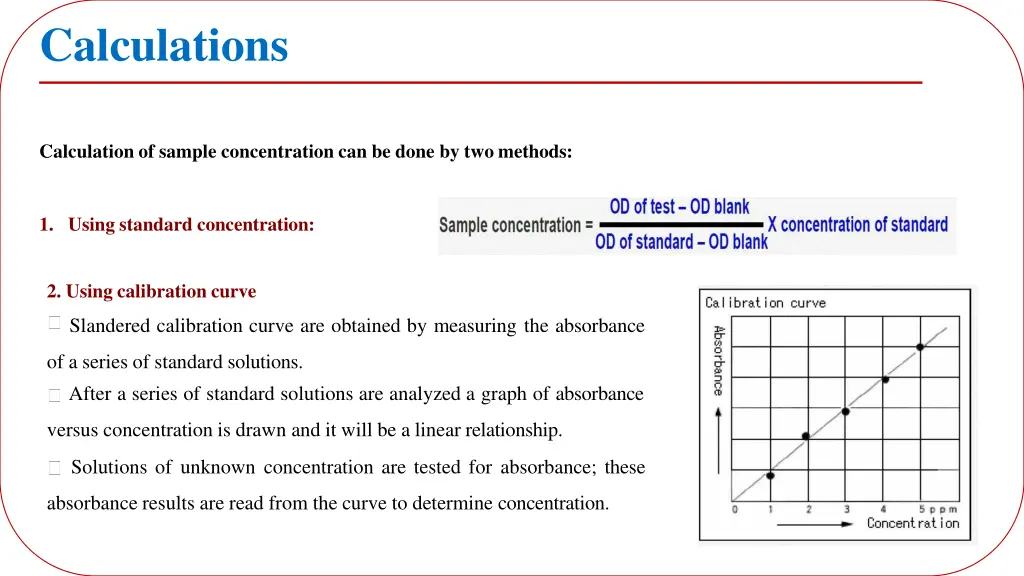 calculations