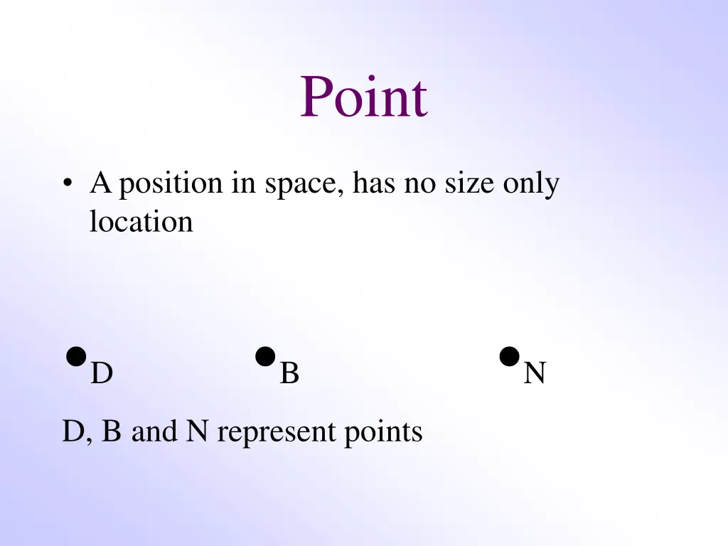 point