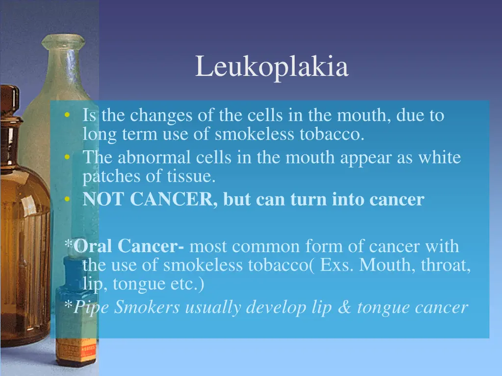 leukoplakia