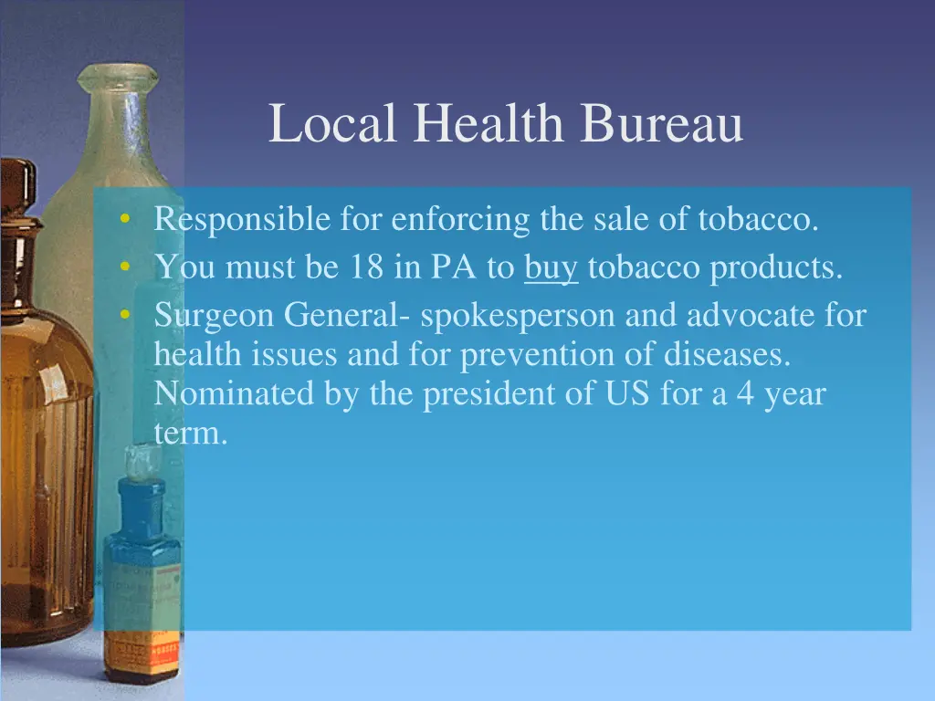local health bureau