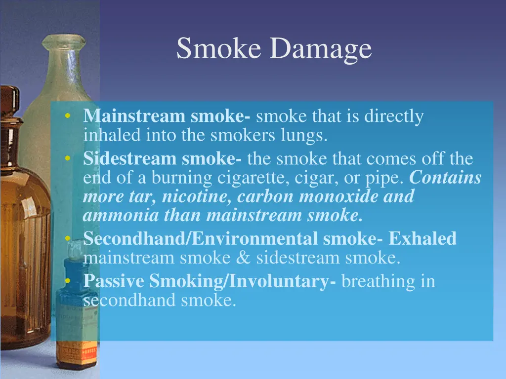smoke damage