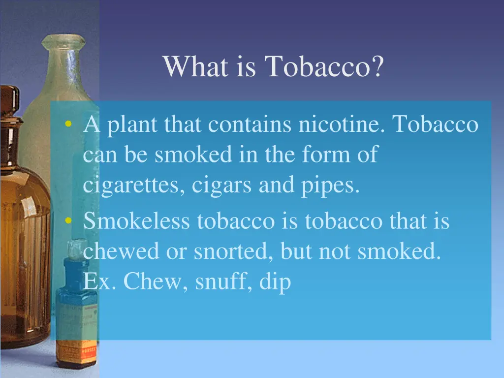 what is tobacco